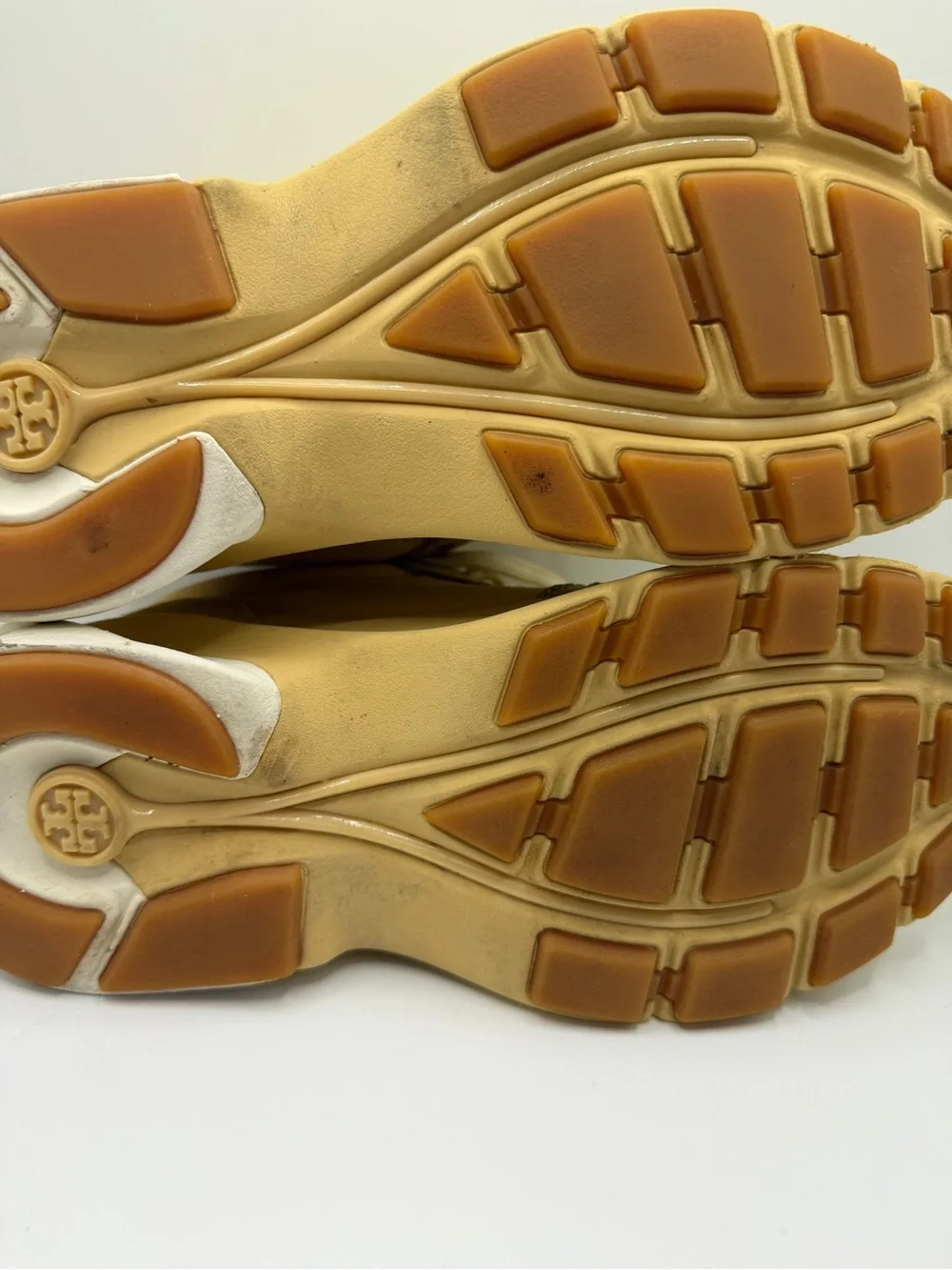 Tory Burch Women's Yellow-Beige Chunky Sneaker